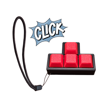 Jouet Clicker en forme T a 4 touches (Trou coin)