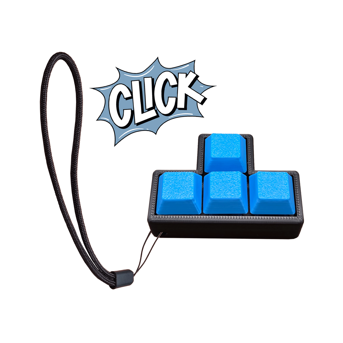 Jouet Clicker en forme T a 4 touches (Trou coin)