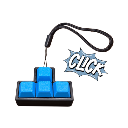 Jouet Clicker en forme T a 4 touches (Trou supérieur)