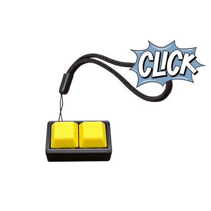 Jouet Clicker en forme de 2 touches