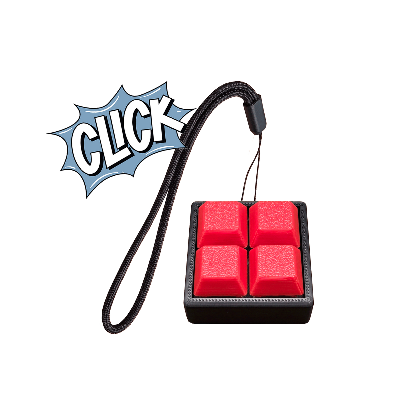 Jouet Clicker en forme de carré a 4 touches