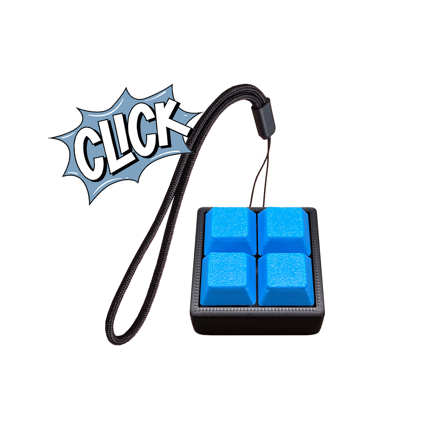 Jouet Clicker en forme de carré a 4 touches