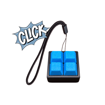 Jouet Clicker en forme de carré a 4 touches