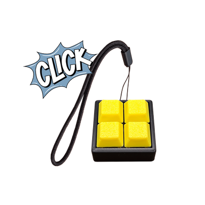 Jouet Clicker en forme de carré a 4 touches