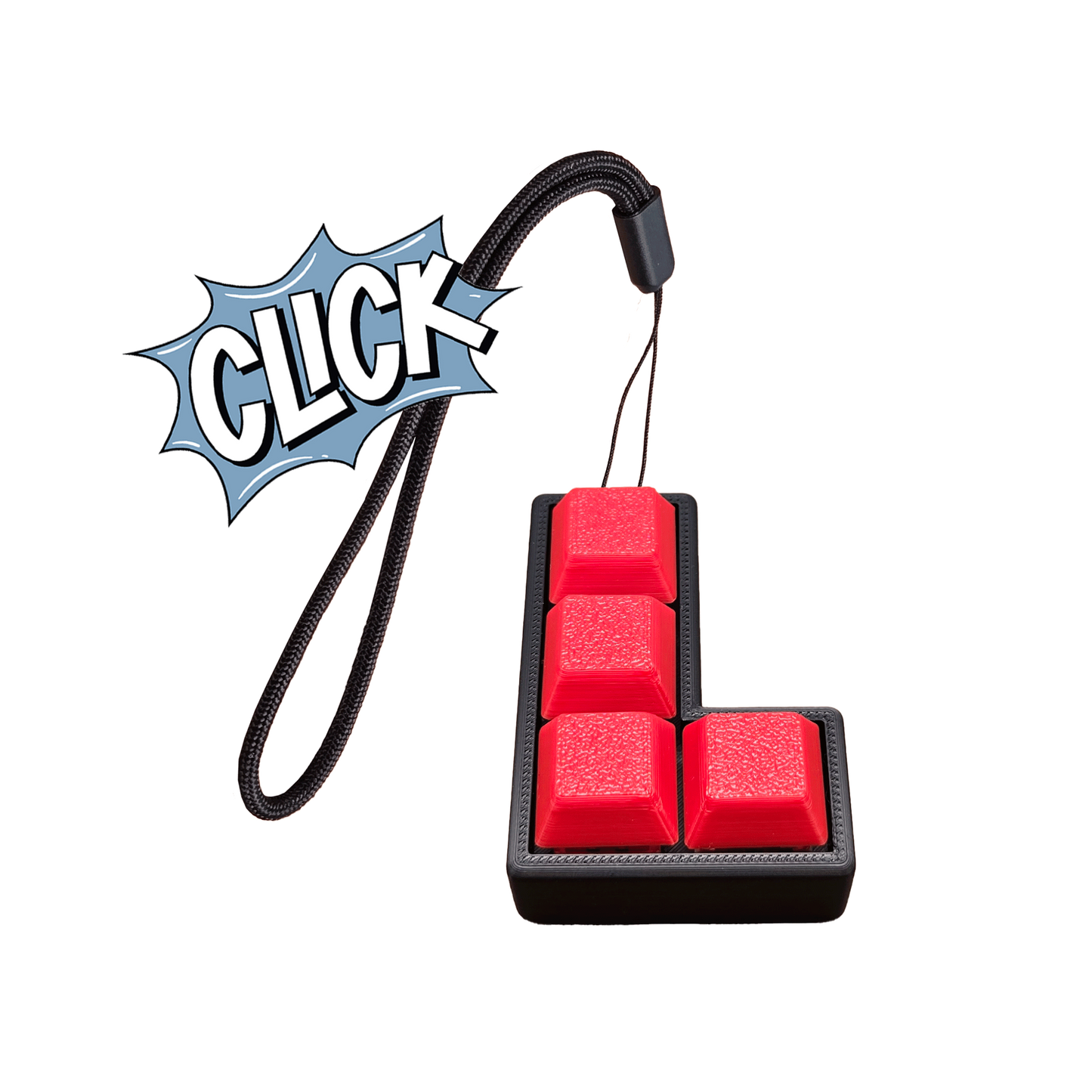 Jouet Clicker en forme de L a 4 touches