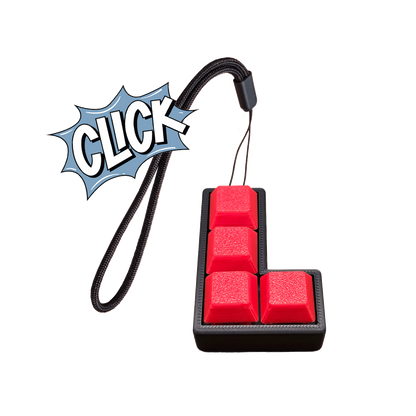 Jouet Clicker en forme de L a 4 touches