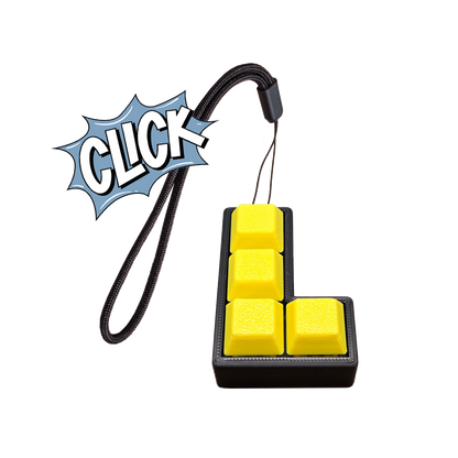 Jouet Clicker en forme de L a 4 touches
