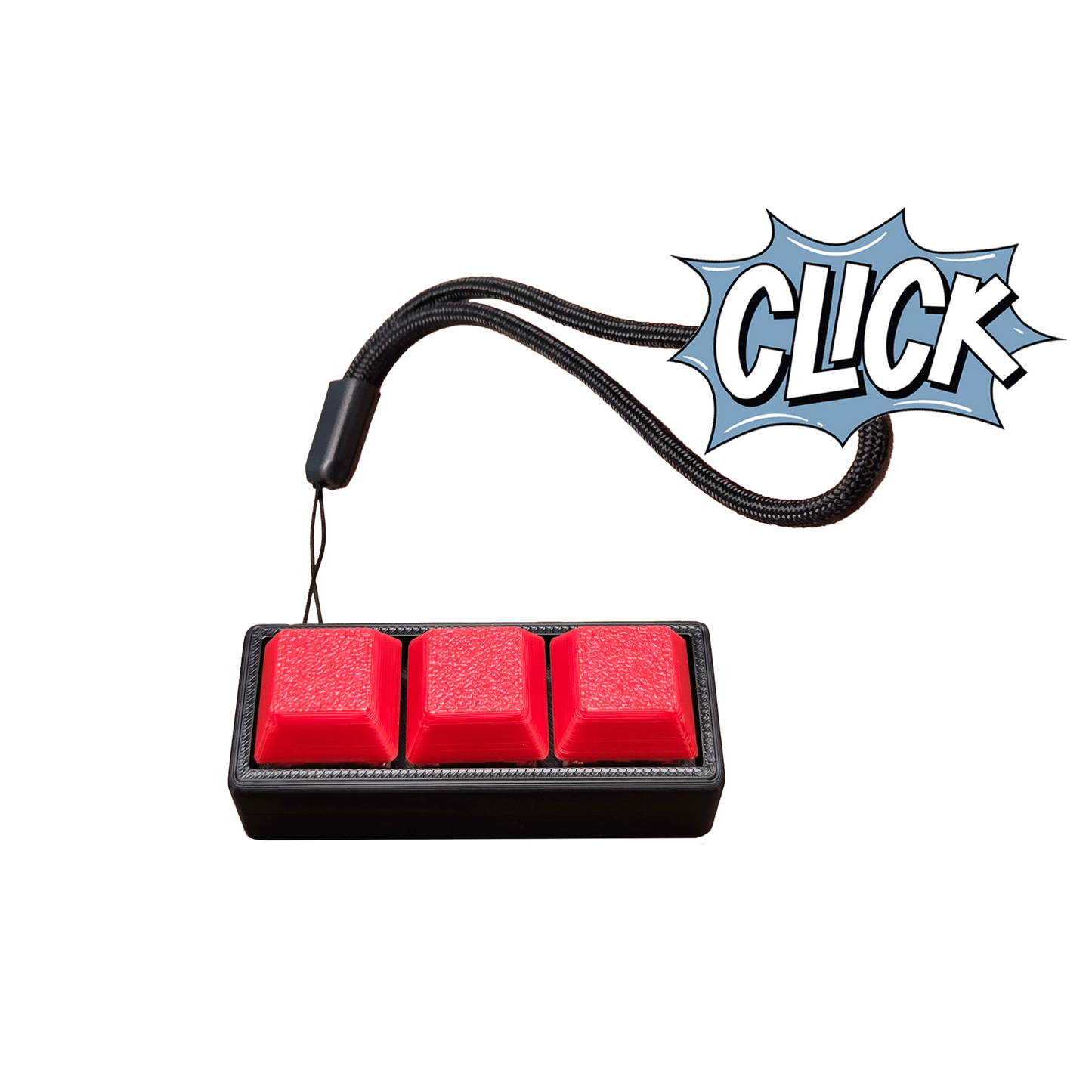 Jouet Clicker en forme de 3 touches