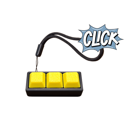 Jouet Clicker en forme de 3 touches