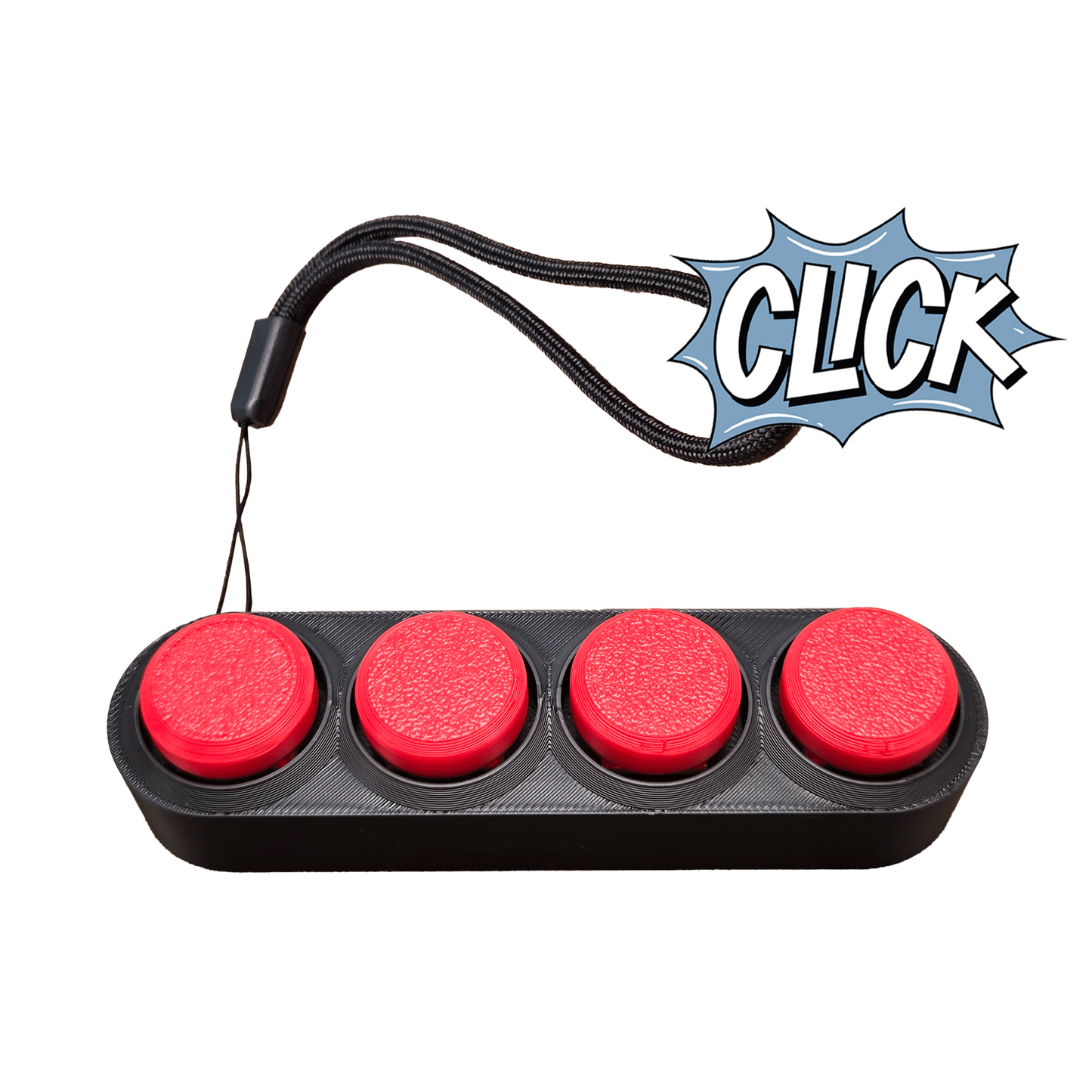 Jouet Clicker en forme d'arcade 4 touches