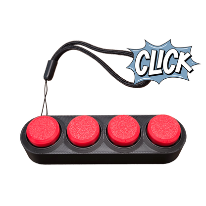 Jouet Clicker en forme d'arcade 4 touches
