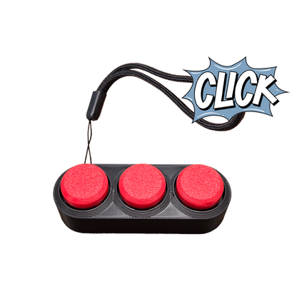 Jouet Clicker en forme d'arcade 3 touches