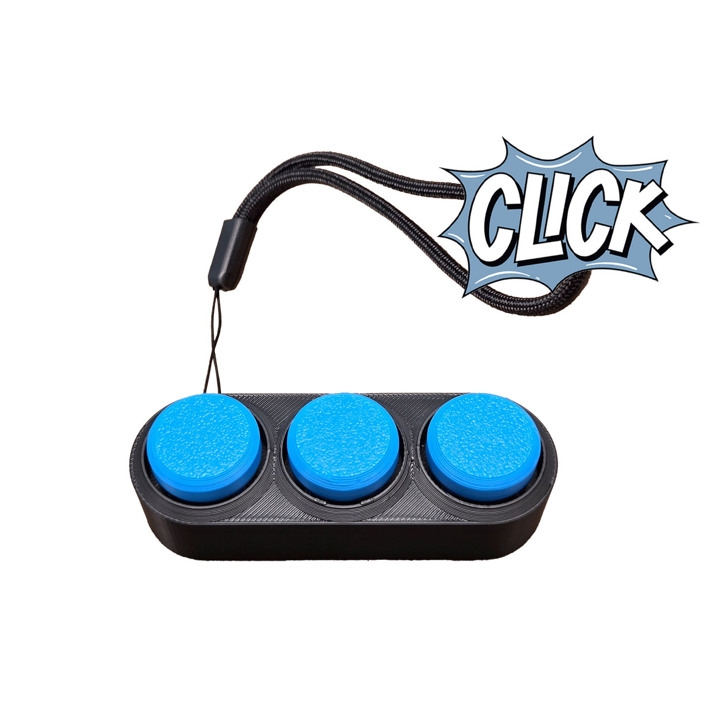 Jouet Clicker en forme d'arcade 3 touches