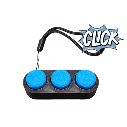 Jouet Clicker en forme d'arcade 3 touches