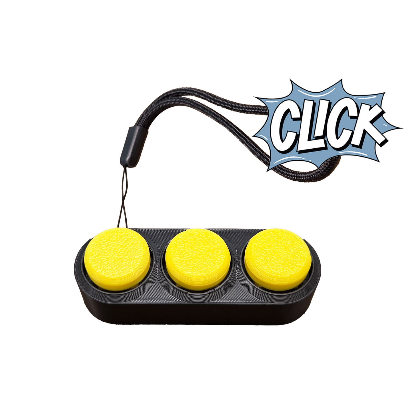 Jouet Clicker en forme d'arcade 3 touches