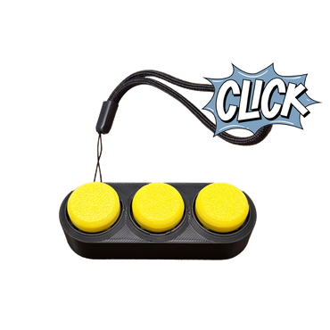 Jouet Clicker en forme d'arcade 3 touches