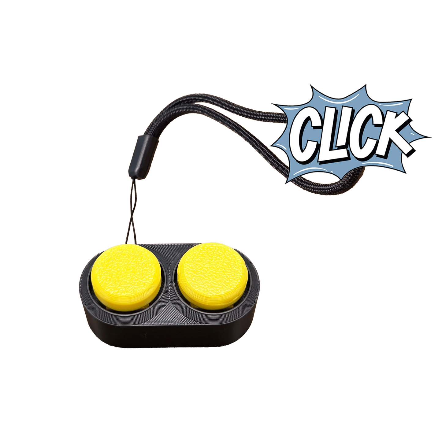 Jouet Clicker en forme d'arcade 2 touches