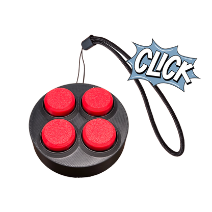 Jouet Clicker en forme d'arcade rond 4 touches