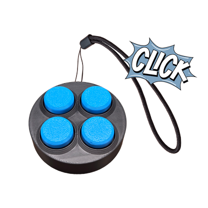 Jouet Clicker en forme d'arcade rond 4 touches