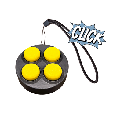 Jouet Clicker en forme d'arcade rond 4 touches