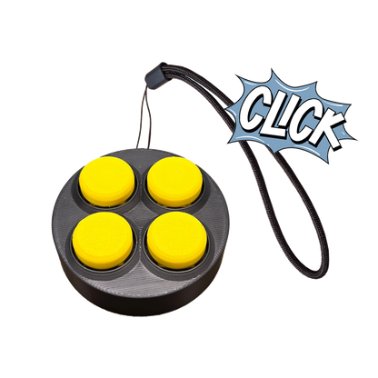 Jouet Clicker en forme d'arcade rond 4 touches